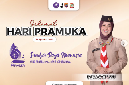 Fatmawati Rusdi Ucapkan Selamat Hari Pramuka ke-62